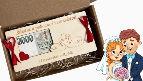 Jak darovat peníze ke svatbě