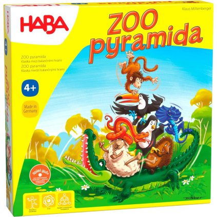 HABA Společenská hra pro děti PYRAMIDA ZOO CZ/SK verze