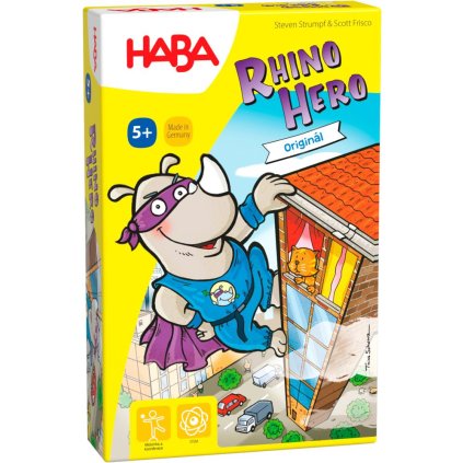HABA Společenská hra pro děti Rhino Hero - CZ/SK verze
