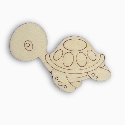 Dřevěný obrázek k tvoření - želva