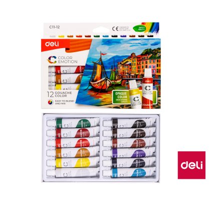 DELI Temperové barvy COLOR EMOTION EC 11-12