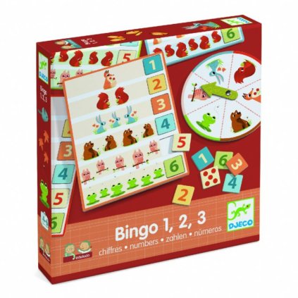 DJECO Edukativní hra Eduludo Bingo 1, 2, 3 (1)