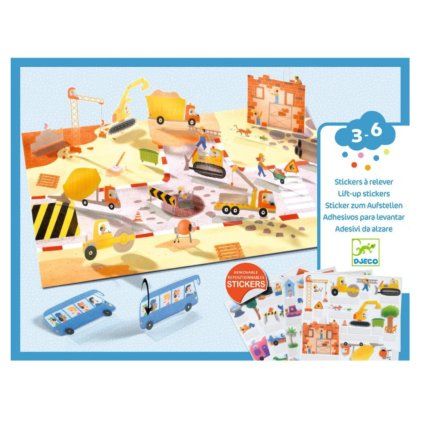 DJECO Přemístitelné samolepky Auta (1)