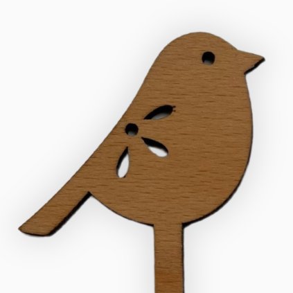 Zápich ze dřeva - jarní ptáček