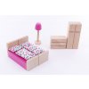 Dřevěný nábytek pro panenky - LOŽNICE