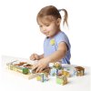 MELISSA & DOUG - dřevěné kostky MAZLÍČCI