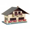 Dřevěná slepovací stavebnice ALPSKÝ DŮM w43