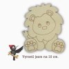 Dřevěný obrázek k tvoření - lev