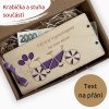Dřevěné pouzdro na peníze - SVATEBNÍ KOLO - Váš text