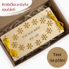 Dřevěné pouzdro na peníze - KVÍTKA - Váš text