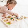 GOKI Dřevěné puzzle se zvuky zvířátek