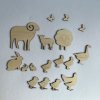 Dekorace k tvoření - zvířátka na statku