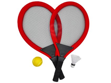 WOOPIE Veľké tenisové rakety na bedminton pre deti Set + loptička