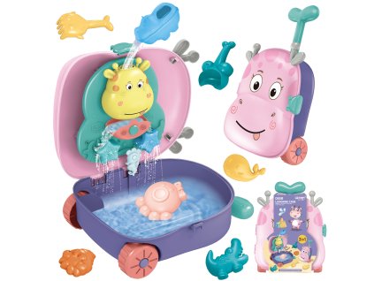 WOOPIE Set na pieskovisko - Kufor s jeleňom 3v1