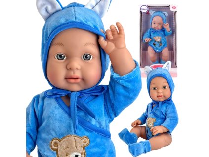 Bábika WOOPIE ROYAL v obleku medvedíka 46 cm