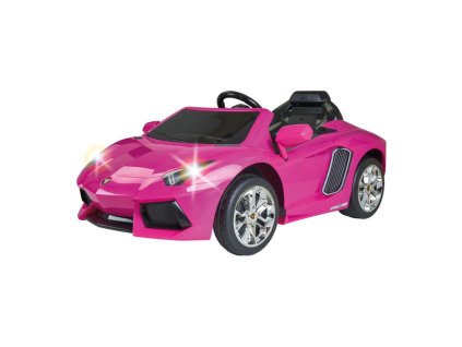 FEBER Elektrické autíčko Lamborghini Aventador Pink 6V 3+