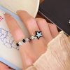 Star Cat's Eye Open Ring Set