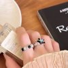 Star Cat's Eye Open Ring Set