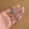 Y2K Blue Opal Liquid Metal Bracelet