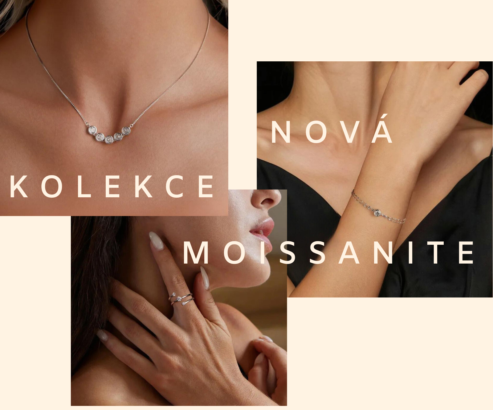 Moissanite kolekce luxusních šperků | pandjjewellery.cz