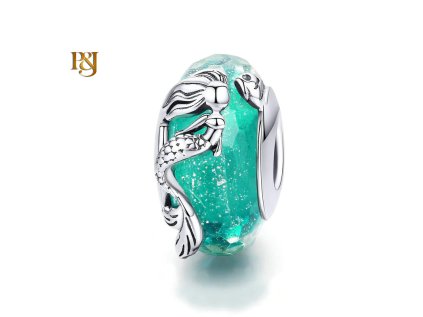 pandjjewellery skleneny privesek morska panna