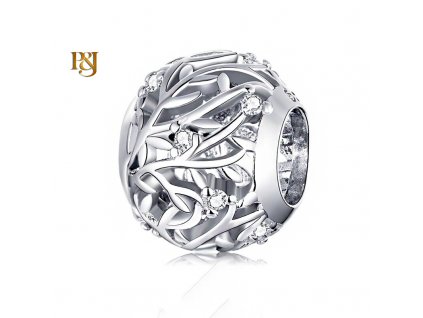 pandjjewellery stribrny privesek trpytive listky