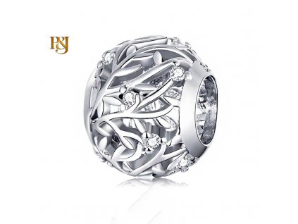 pandjjewellery stribrny privesek trpytive listky