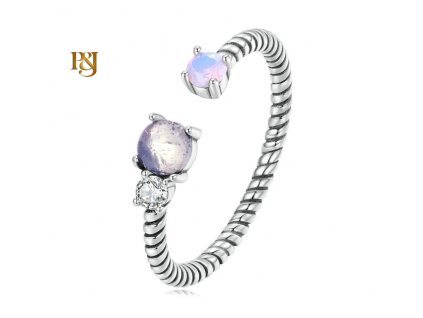 pandjjewellery stribrny prsten s opalem SRUNI35