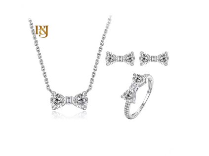 Stříbrná sada šperků Romantic Bow SSRB1 (1)