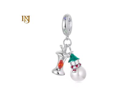 Stříbrný visací přívěsek Zimní pohádka