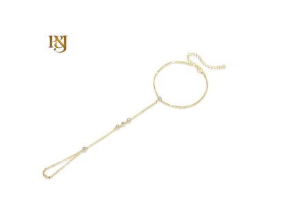 Zlatý náramek Elegantní kolečka UNISBR31