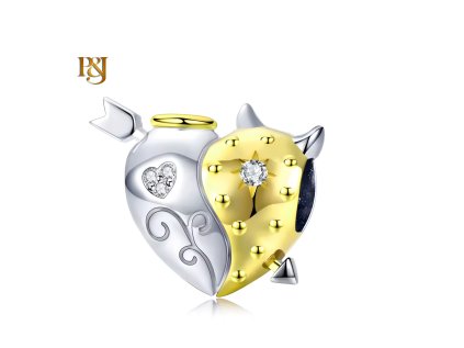 Stříbrný přívěsek Zakleté srdce zámku SB179