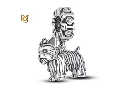 Stříbrný visací přívěsek Věrný yorkšír SB217