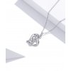 stribrny nahrdelnik zapletene srdce sn45 1