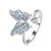 Stříbrný prsten Motýl SRUNI24