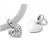 pandjjewellery stribrny visaci privesek Barevné milující srdce Mom SB94 2