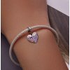 pandjjewellery stribrny visaci privesek Barevné milující srdce Mom SB94 3
