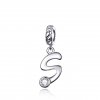 pandjjewellery stribrny privesek visaci pismenka S