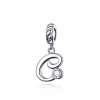 pandjjewellery stribrny privesek visaci pismenka C