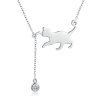 pandjjewellery stribrny nahrdelnik hrajici kocicka