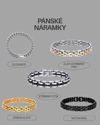 Pánské náramky, které mluví za vás. Síla stylu se skrývá v detailech. Nadčasový design, pevné zpracování a charakter,...