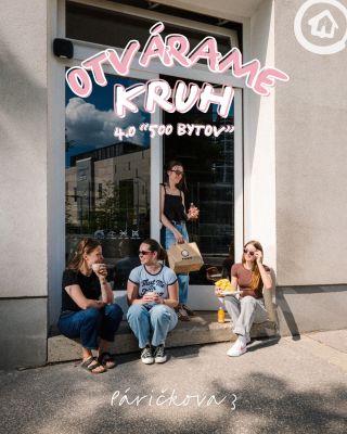KRUH ešte o kus bližšie k vám. 🫂 Už budúci utorok 2.6. vás čakáme na našej novej adrese: Páričkova 3. Naša štvrtá pobočka...