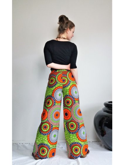 Africké kalhoty neonové