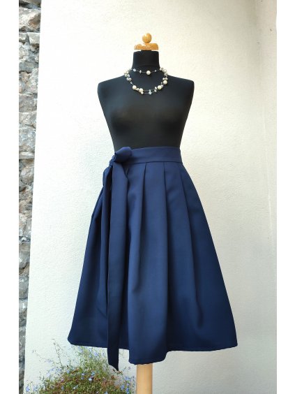 Nemačkavá sukně - navy