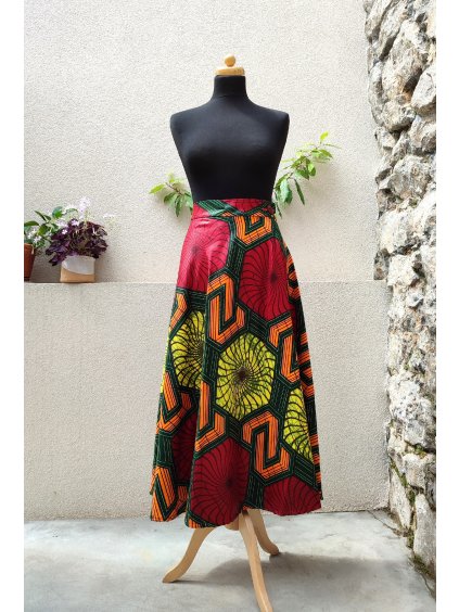 Africká sukně  - barevná wax
