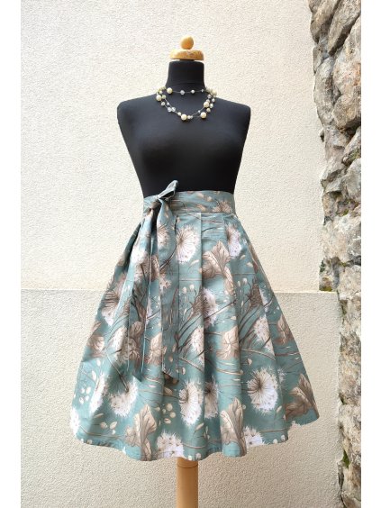 Krátká sukně mint - pampelišky