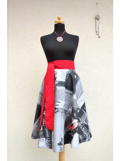 Kolová midi sukně - London