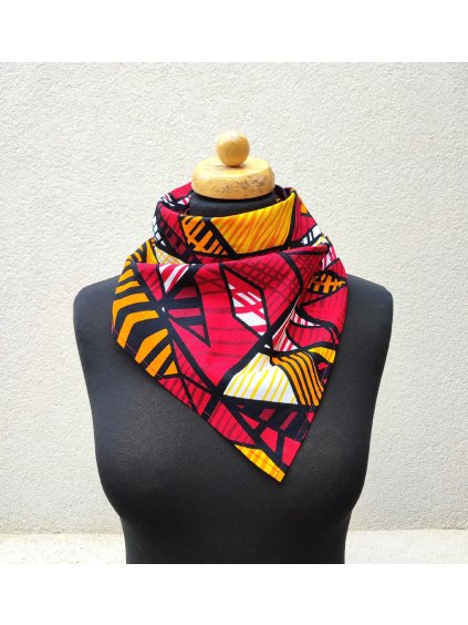 Africký šátek - ohnivý