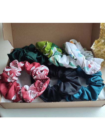 Scrunchies gumičky - sada 6ks