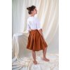 Manšestrová sukně - koňaková